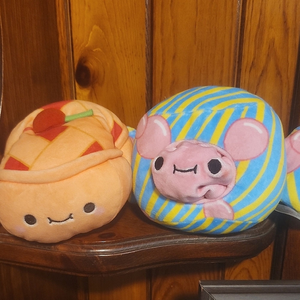 Cheeky Chonks Plush Stuffed Animals. Bubble Bum And Cheeky Cherry